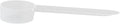 1/4 Teaspoon (1.25 mL) Short Handle Plastic Measuring Spoon for Coffee, Protein Powder, Pet Food, Spices, Grains, Dry Goods – Food-Grade BPA-Free (Pack of 10)