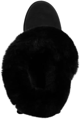 Juicy Couture Women's Slip On Winter Snow Boots Warm & Insulated Fur Lining Comfortable Fashion Booties