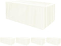 HolidayIdeas 4-Pack 4ft Beige Rectangle Craft Shows Fitted Tablecloth