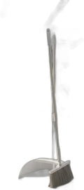 Long Handle Broom and Dustpan Set, Upright Standing Floor Cleaning Combo with Windproof Dustpan – Durable Home & Office Use |PAR-P1123