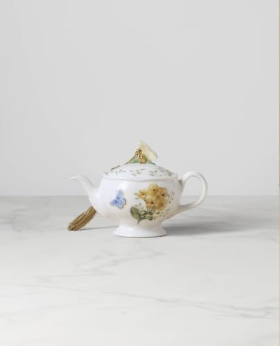 Lenox 896350 Butterfly Meadow Teapot Ornament, Christmas