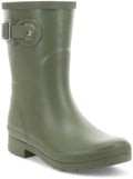 Chooka Women's Delridge Waterproof Mid Faux Fur Lined Pull-On Rain Boot
