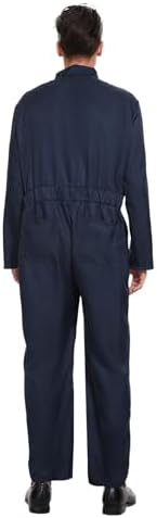 Adult Navy Blue Jumpsuit Coveralls with Mask And Classic Knife
