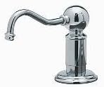Perrin and Rowe Luxury Soap/Lotion Dispenser with One Touch System Finish: Satin Nickel