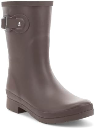 Chooka Women's Delridge Waterproof Mid Faux Fur Lined Pull-On Rain Boot