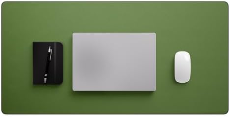 Jotsome Leather Desk Pad Mat, 34" x 17", Forest Green