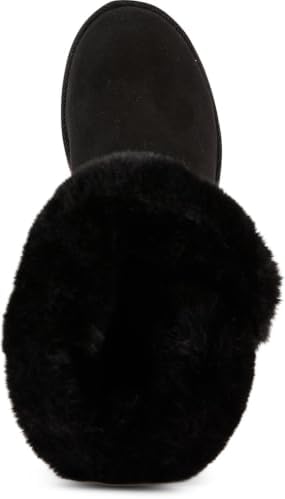 Juicy Couture Women's Slip On Winter Snow Boots Warm & Insulated Fur Lining Comfortable Fashion Booties