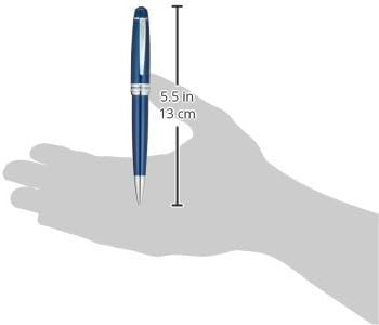 Cross Bailey Blue Lacquer Ballpoint Pen - Refillable Pen for Long-Lasting Use - Smooth Writing - Comfortable Grip - Stylish Distinctive Look - Black Ink - Corporate Gifts