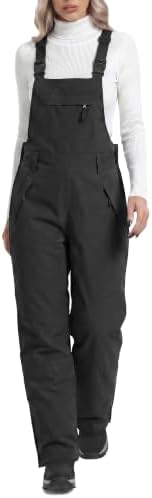 DAFENGEA Women's Ski Snow Bibs Adjustable Straps Overalls