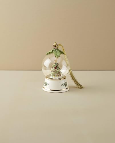 Lenox Christmas Tree in Snow Globe Hanging Ornament