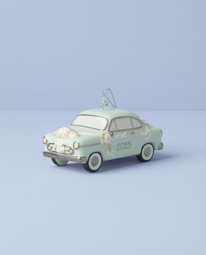 Lenox 2025 Just Married Vintage Car Christmas Hanging Ornament