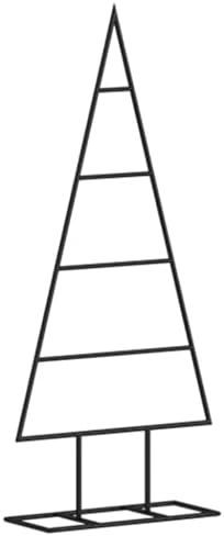 Metal Christmas Tree, DIY Ornament Display Stand, 23.6 in Black