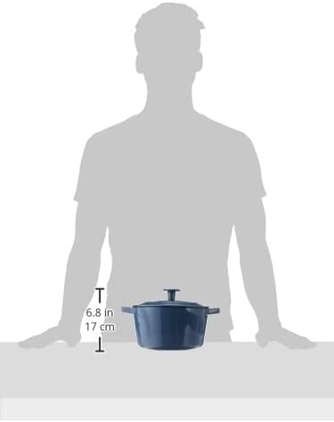 Cuisinart 3 Qt Casserole, Covered, Enameled Provencial Blue
