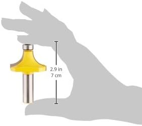 YONICO 13167 5/8-Inch Radius Round Over Edge Forming Router Bit 1/2-Inch Shank