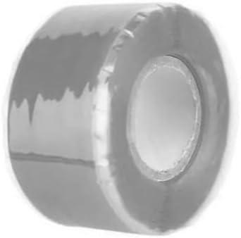 10 Roll 1 Inch X 10 FT Self-Fusing Silicone, Thickness 0.5mm Hose Repair Tape, Heavy Duty and Leak Proof Rubber Hose Tape, Pipe for Water(Silver)