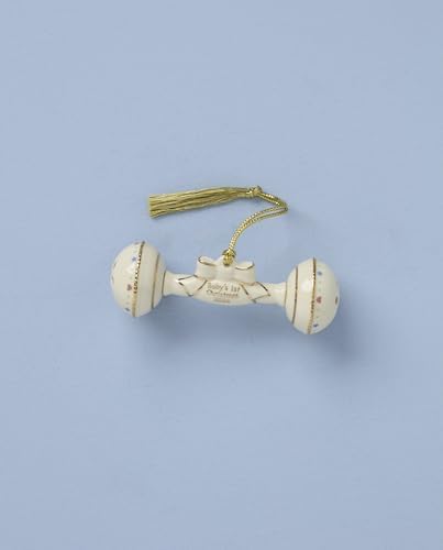 Lenox 2026 Babys 1st Christmas Rattle Ornament