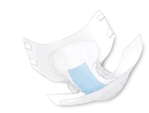 Cardinal Health™ Quilted Adult Briefs, Wings™ Plus, Heavy Absorbency, Size Medium, Unisex Adult Briefs, Disposable Incontinence Diapers with Refastenable Tabs – Case of 8 Bags of 12 Briefs (96 Total)