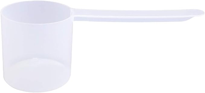 67cc Long Handle Measuring Scoop (4 Tablespoon / 67mL) - Heavy-Duty Plastic Spoon for Powders, Protein, Coffee, and Baking, 1-Pack