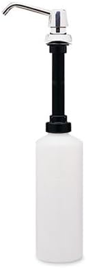 Bobrick B-822 Manual Top Fill Liquid Soap Dispenser 34 fl oz. (1L) Liquid Soap Capacity, 4- Inch Free-Turning Spout for Public Restroom Countertops, Chrome Finish