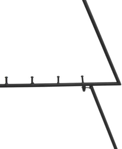 Metal Christmas Tree, DIY Ornament Display, Black, 49.2 Inch