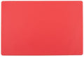 Winco Heavy-Duty Plastic Cutting Board, 12" x 18" x 1/2", Red