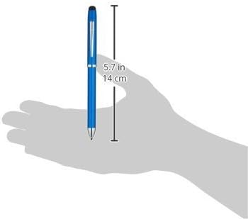 Cross Tech3+ Multifunction Pen with Stylus, Metallic Blue with Chrome Plated Appointments (AT0090-8) by A. T. Cross Co - PCA
