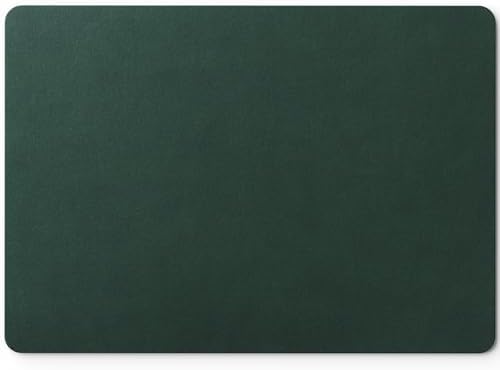 Nekmit Leather Desk Blotter Pad 17 x 12 Inches, Flat, Non-Slip, Waterproof, Green