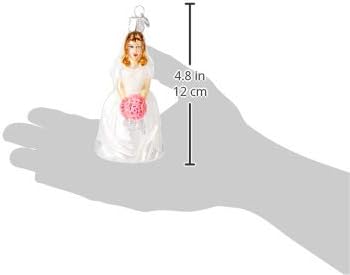 Old World Christmas Glass Blown Ornament Bride-Brunette (10226)
