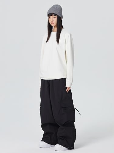 Mens Baggy Cargo Ski Pants Super Baggy Snowboard Snow Pant Women Insulated Loose Pant Sports Waterproof