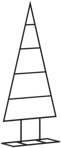 Metal Christmas Tree, DIY Ornament Display Stand, 23.6 in Black