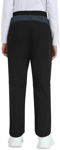 MoFiz Boys Snow Ski Pants Fleece Waterproof Winter Outdoor Hiking Pants