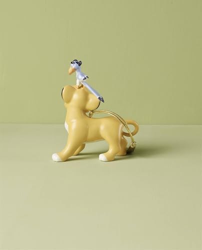 Lenox 870659 Disney Simba & Zazu Ornament, Christmas