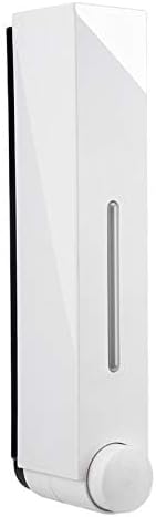 Liquid Soap Dispenser Wall Mount, 1 Chamber Bathroom Shower Pump Dispenser,Press Manually Lotion Soap Dispenser Use for Shampoo, Soap, Conditioner, Shower Gel, for Bathroom Kitchen Hotel (White)