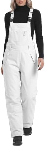 DAFENGEA Women's Ski Snow Bibs Adjustable Straps Overalls