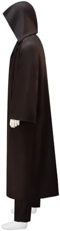Men's Tunic Costume Adult Halloween Costume Tunic Hooded Robe Outfits Cosplay Full Set Uniform