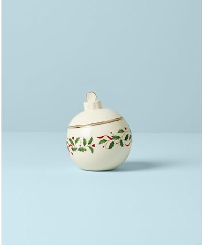 Lenox Holiday Christmas Ornament Candy Jar