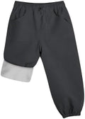 QBK Toddler Snow Pants Fleece Lined Waterproof Ski Pants for Boys & Girls