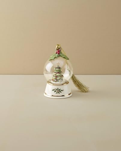 Lenox Christmas Tree in Snow Globe Hanging Ornament