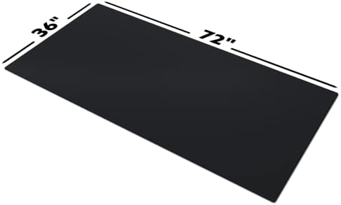 Gamer Boss - Gaming Mouse Pad - 72 x 36 Inches - 4mm Thick with Stitched Edges, Non-Slip Rubber Base, Premium Cloth Mousepad, Desk Mat for Laptop, Keyboard, Computer & PC (Mammoth, Black)