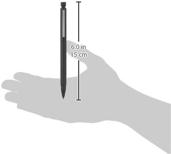 Lamy cp1 black twin pen Multifunctional pen – minimalist metal mechanical pencil & ballpoint pen in one – incl. M 21 ballpoint refill in black & M 41 fine-line refill (0.5 mm) in HB