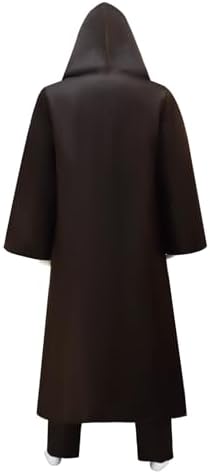 Men's Tunic Costume Adult Halloween Costume Tunic Hooded Robe Outfits Cosplay Full Set Uniform