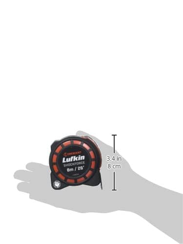 Crescent Lufkin 1-3/16" x 8m/26' Shockforce G1 Dual Sided Tape Measure - L1125CME