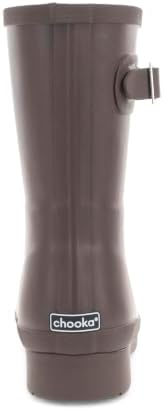 Chooka Women's Delridge Waterproof Mid Faux Fur Lined Pull-On Rain Boot
