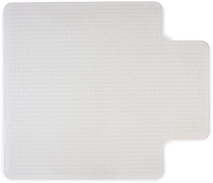 Staples Office Chair Mat, Clear, 45x53 Inch, Medium-Pile Carpet, with Lip
