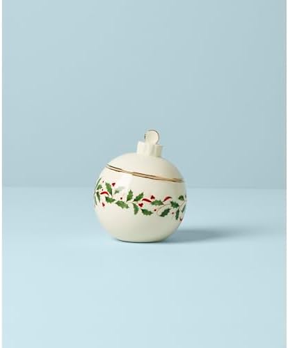 Lenox Holiday Christmas Ornament Candy Jar