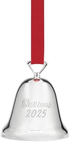 Reed & Barton 2025 Annual Christmas Bell Silverplate Hanging Ornament