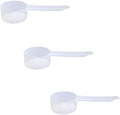 20cc Long Handle Measuring Scoop (4 Teaspoon / 20mL) - Heavy-Duty Plastic Spoon for Powders, Protein, Coffee, and Baking, 3-Pack