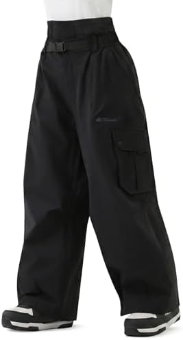 Mens Womens Snowbaord Pants 3L Baggy Snow Ski Pants