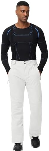 Men's Snow Ski Pants Insulated Waterproof Warm Winter Snowboard Bibs