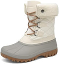 DREAM PAIRS Women's Mid Calf Winter Snow Boots